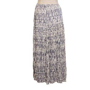 Zac and Rachel Maxi Skirt size Medium vertical tie-dye white blue